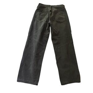 AGOLDE Criss Cross Wide Leg Jeans Womans High Rise 27 Black Denim‎ Minimalist